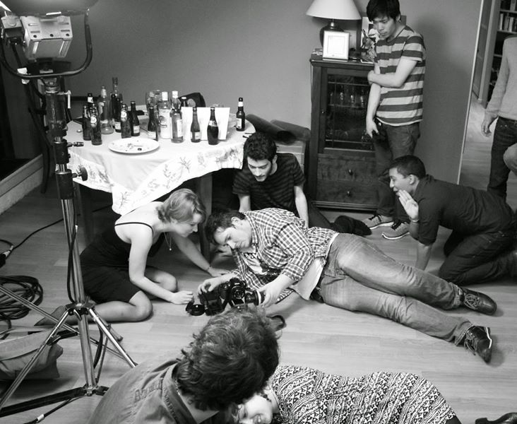 Clarisse Lemaître sur un tournage